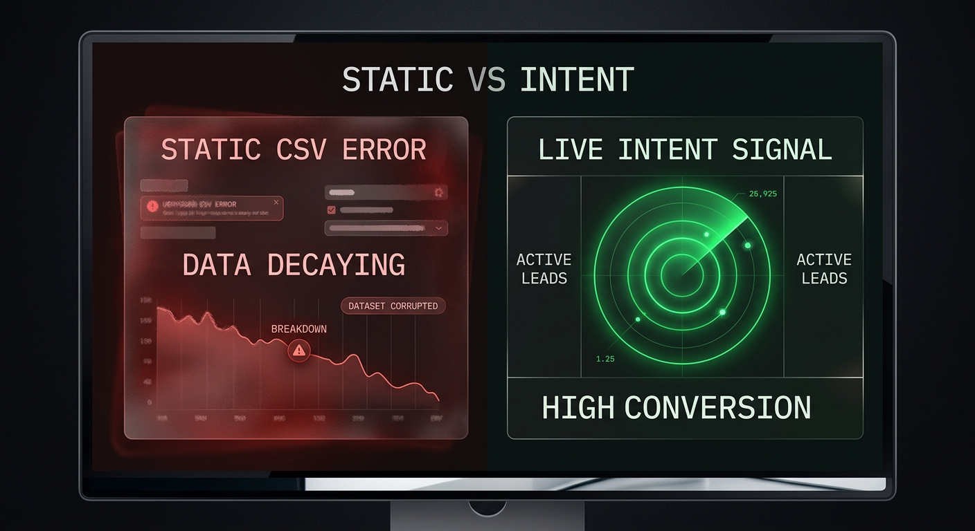 Ditch Static Data, Intercept Live Intent